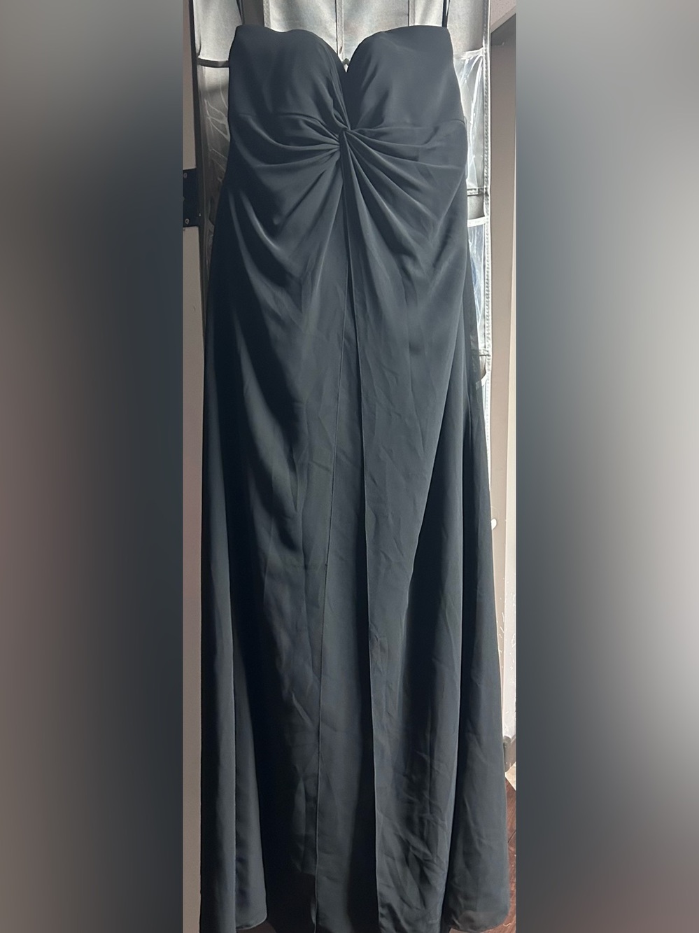 Brand new long black bridesmaid or evening dress
